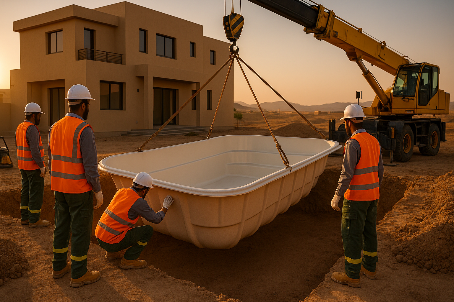 Our professional pool installation team